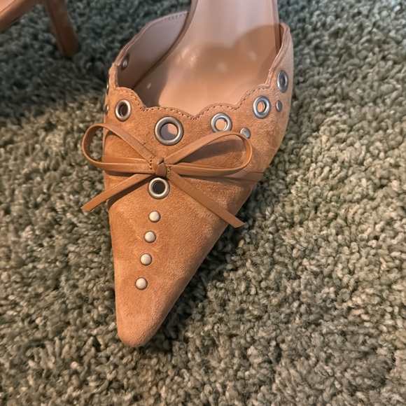 Tony Bianco Shae Mule in Butterskotch Suede - Picture 8 of 8